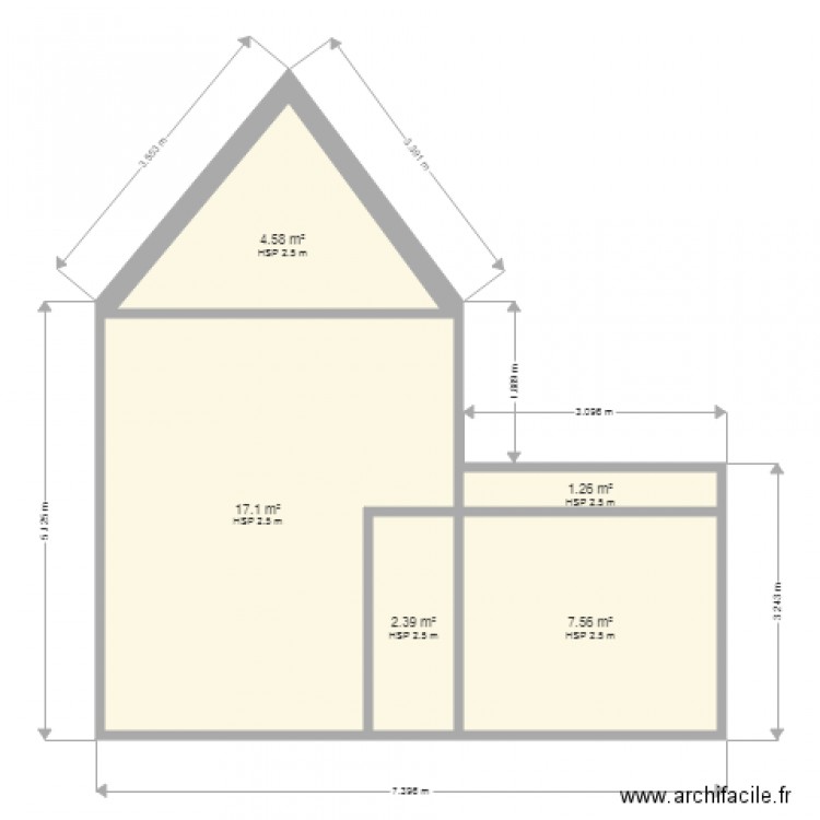 PLAN FACADE ET TOITURE. Plan de 0 pièce et 0 m2