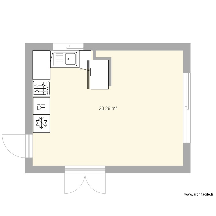 Cuisine3. Plan de 0 pièce et 0 m2