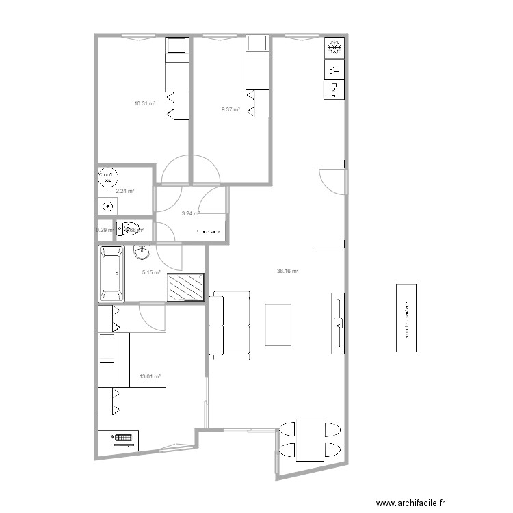 test 4eme simple. Plan de 0 pièce et 0 m2