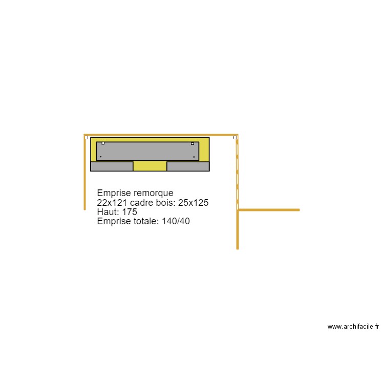 Stolckage remorque Click up. Plan de 0 pièce et 0 m2