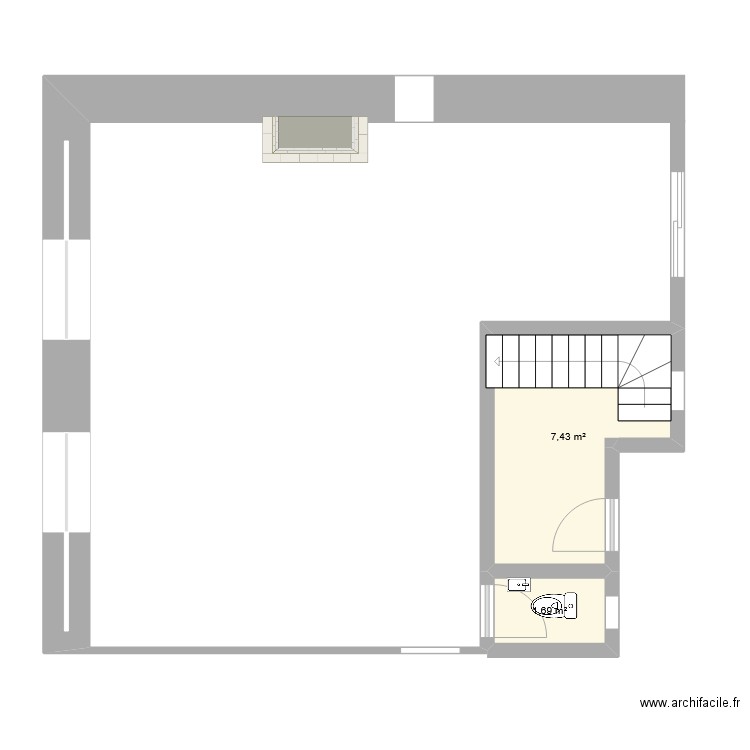 extension ouest. Plan de 0 pièce et 0 m2