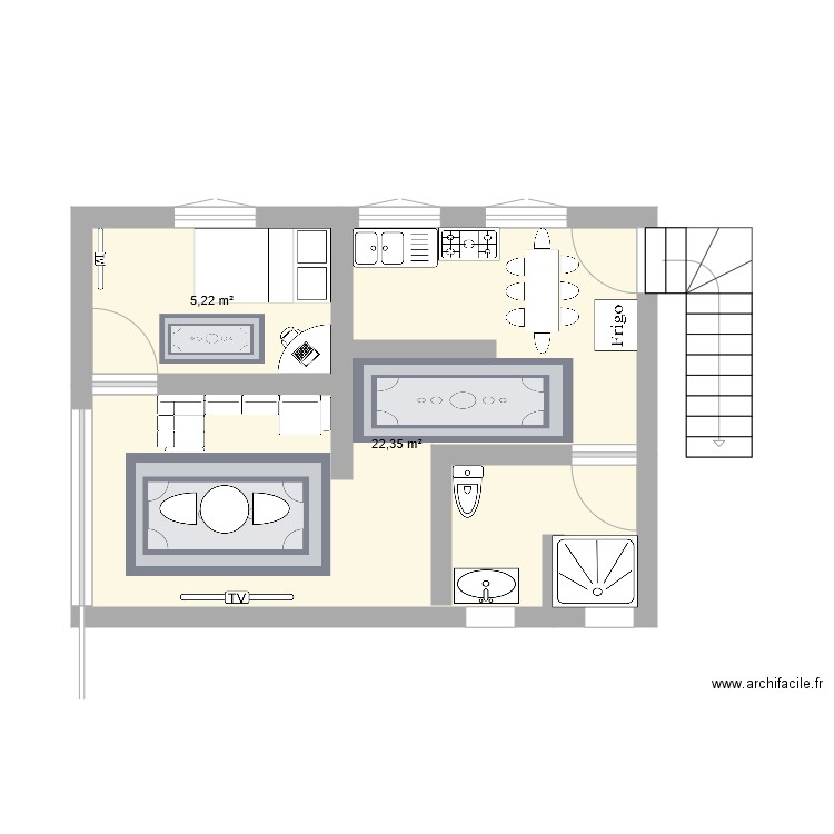 chalet f. Plan de 0 pièce et 0 m2