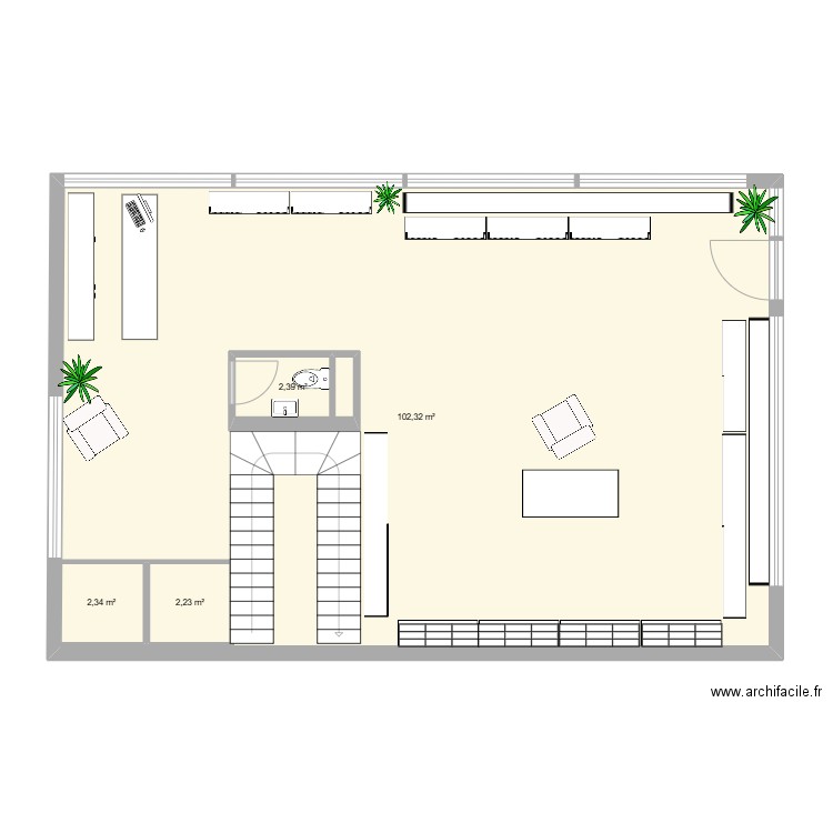 mario. Plan de 4 pièces et 118 m2