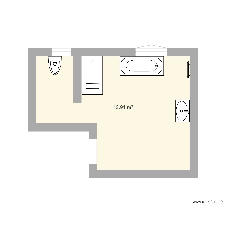 Salle de bain. Plan de 0 pièce et 0 m2