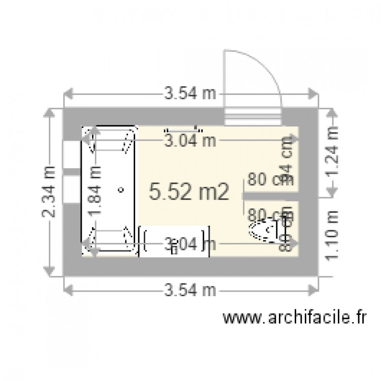 salle de bain 6. Plan de 0 pièce et 0 m2