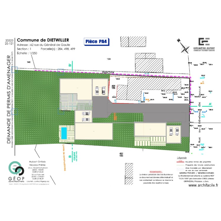 Projet Dietwiller 3 maisons. Plan de 0 pièce et 0 m2