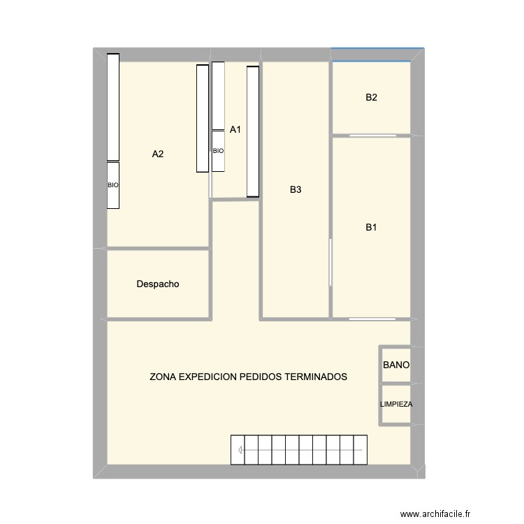 PLAN NAVE VILAJUIGA. Plan de 9 pièces et 43 m2