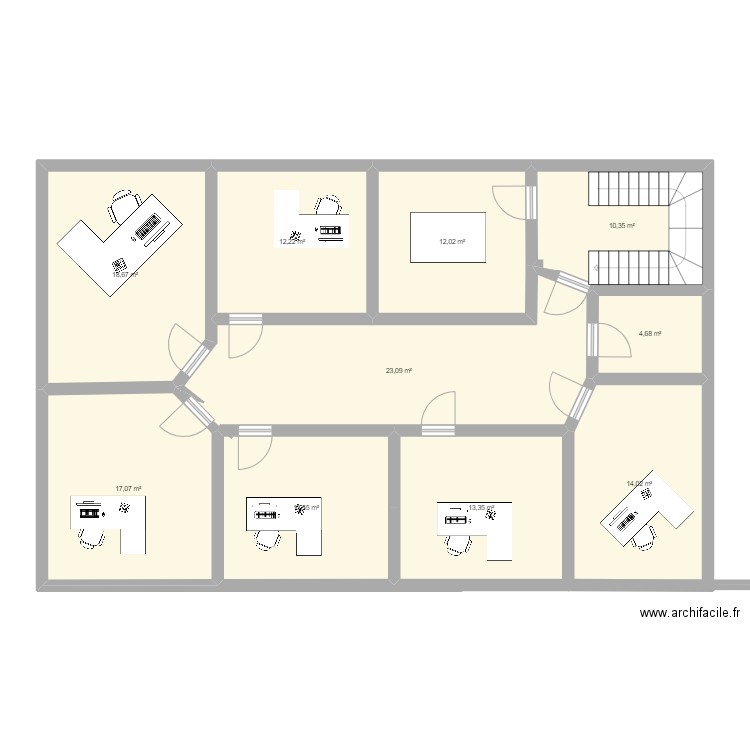 Aménagement 2ème étage. Plan de 0 pièce et 0 m2