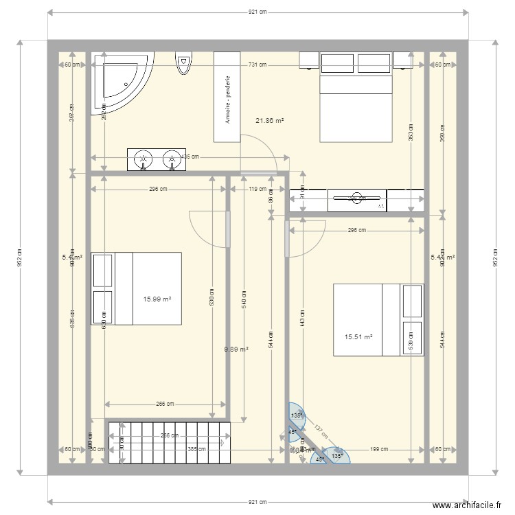 chambre maison. Plan de 0 pièce et 0 m2