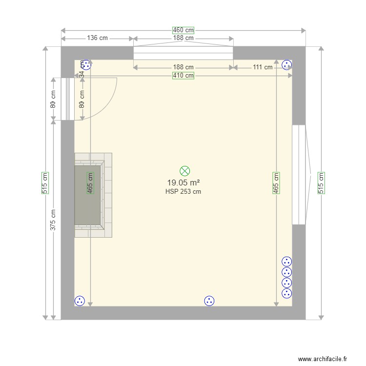 salon vivianne bis. Plan de 0 pièce et 0 m2