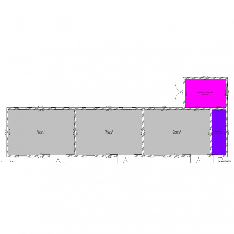 Ecole maternelle. Plan de 0 pièce et 0 m2