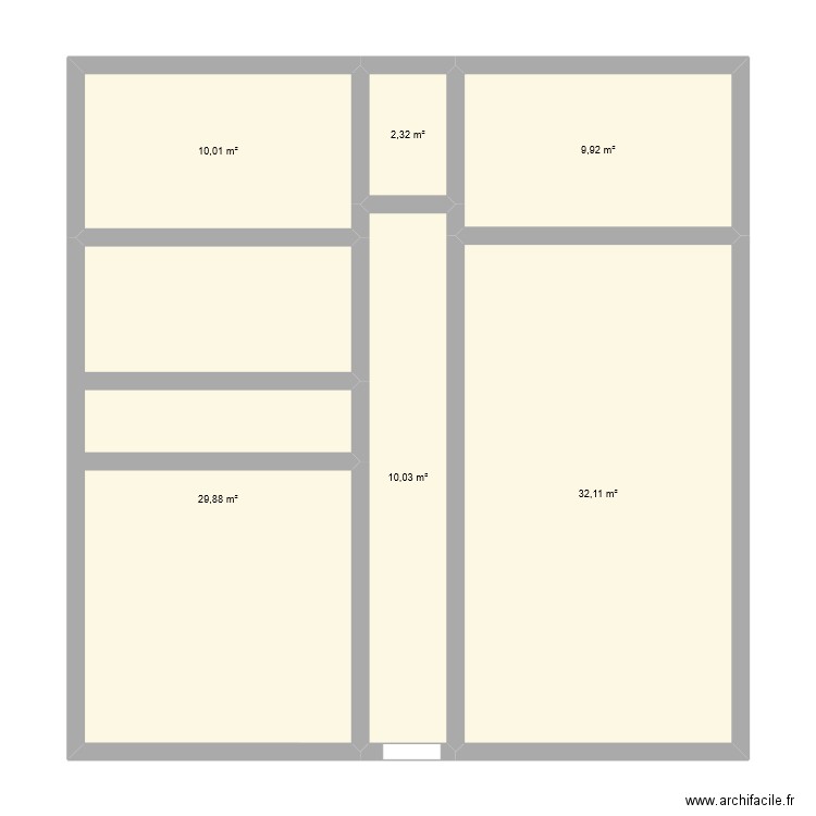 appartement. Plan de 0 pièce et 0 m2