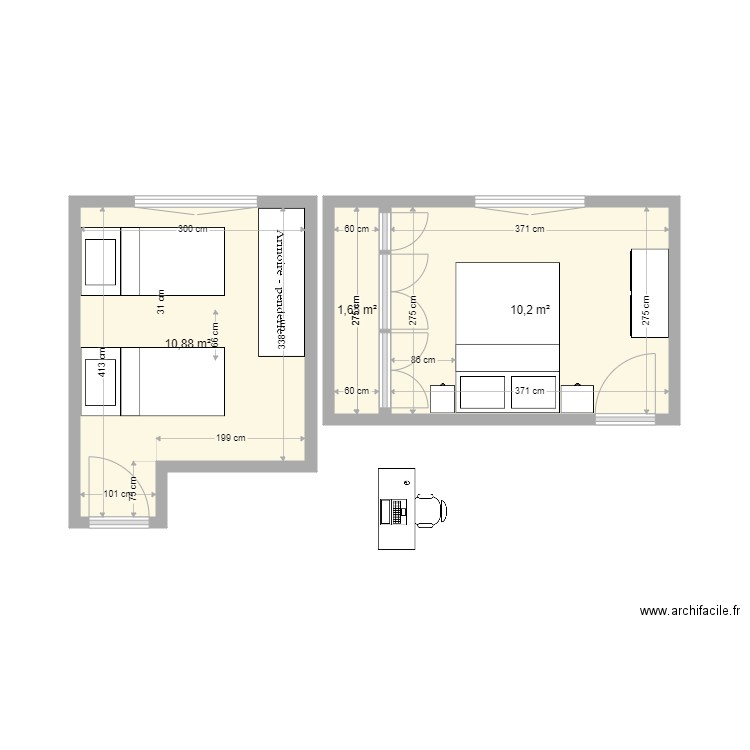 Habitación Sotillo niñas. Plan de 0 pièce et 0 m2