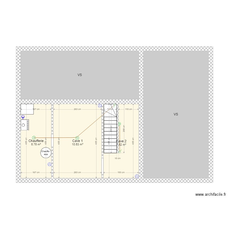 Electricité Cave . Plan de 0 pièce et 0 m2