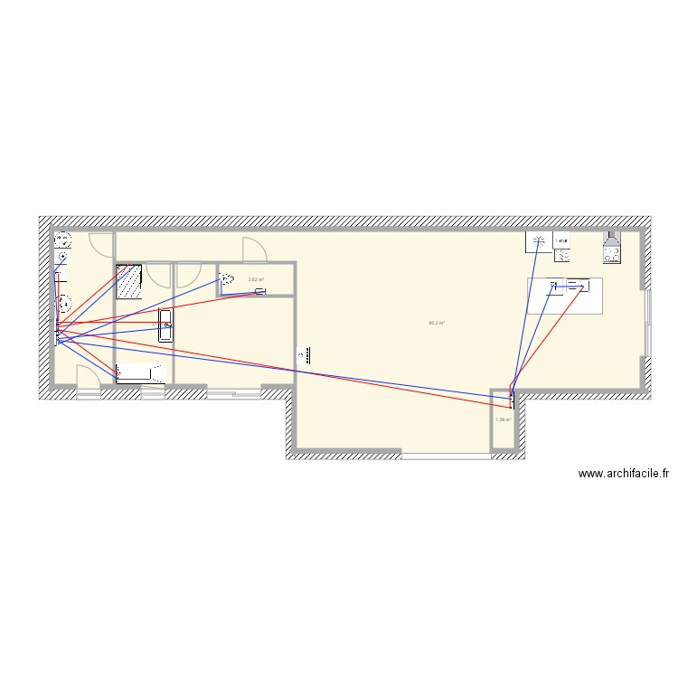 grange plomberie. Plan de 0 pièce et 0 m2