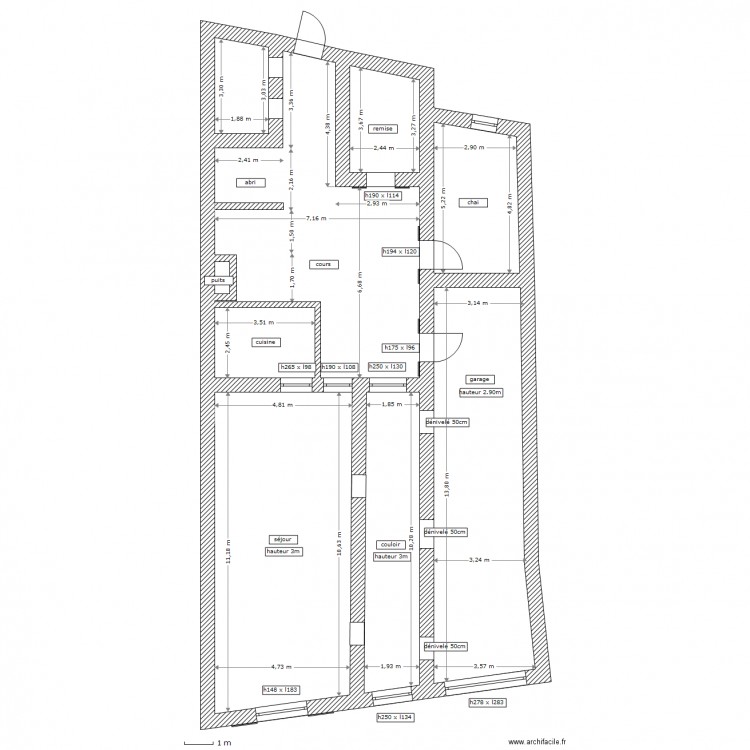 CASTELNAU RDC. Plan de 0 pièce et 0 m2