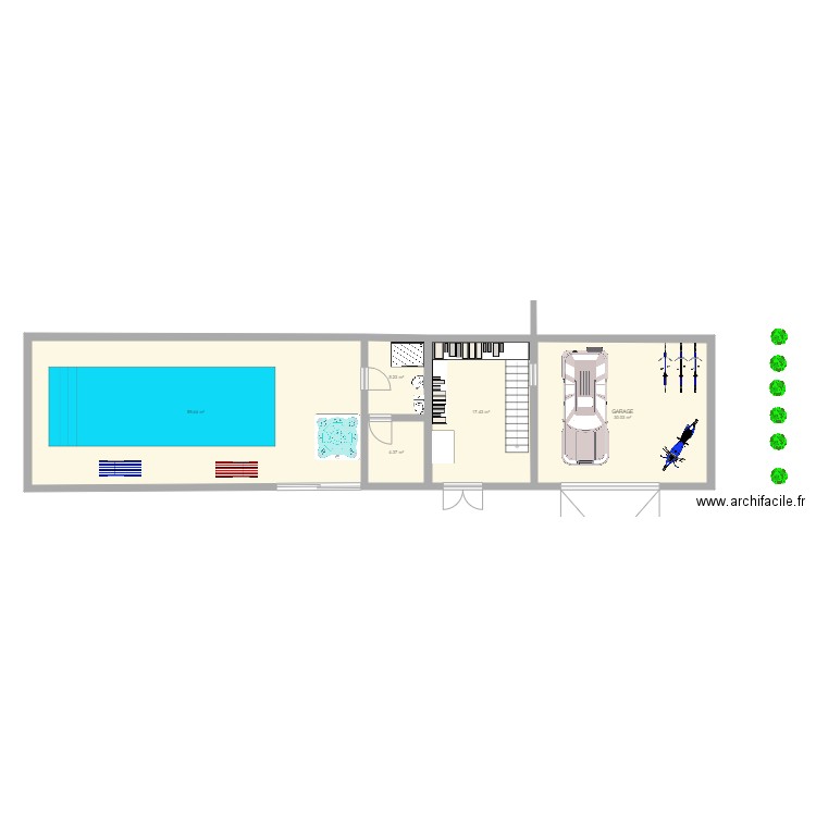 GARAGE PISCINE MOULIN 2. Plan de 0 pièce et 0 m2