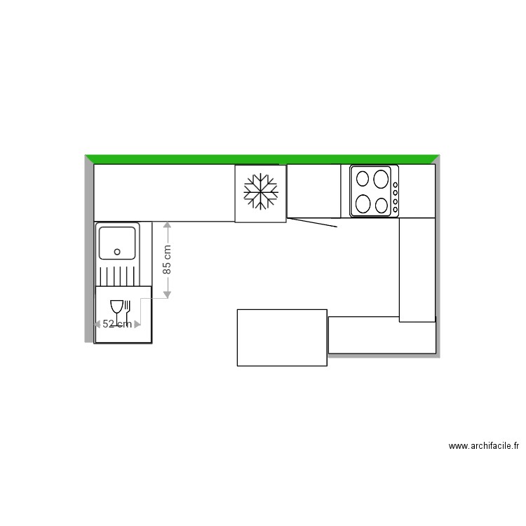 Cuisine 1. Plan de 0 pièce et 0 m2