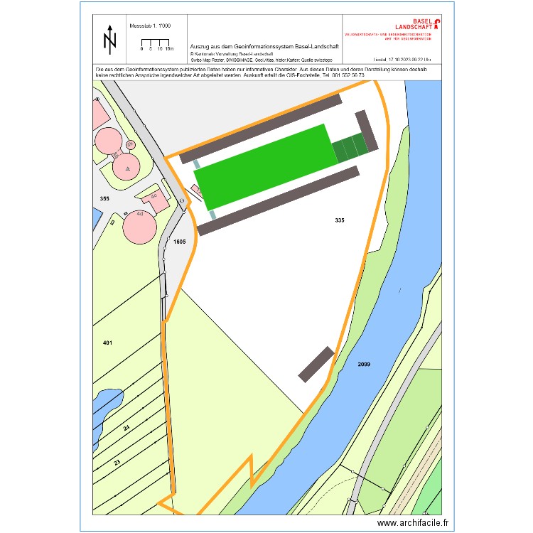 Zwingen. Plan de 0 pièce et 0 m2