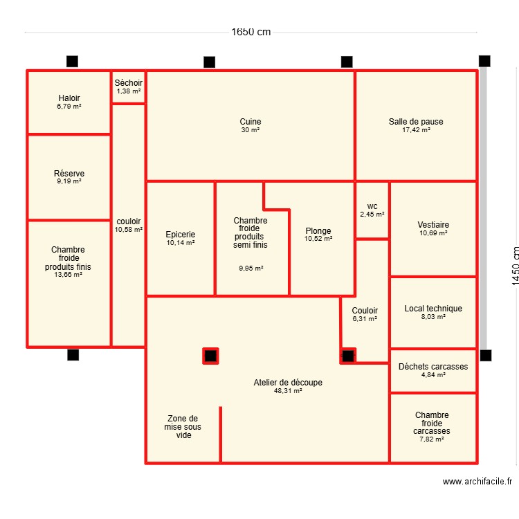 EARL La Longee 6. Plan de 19 pièces et 209 m2