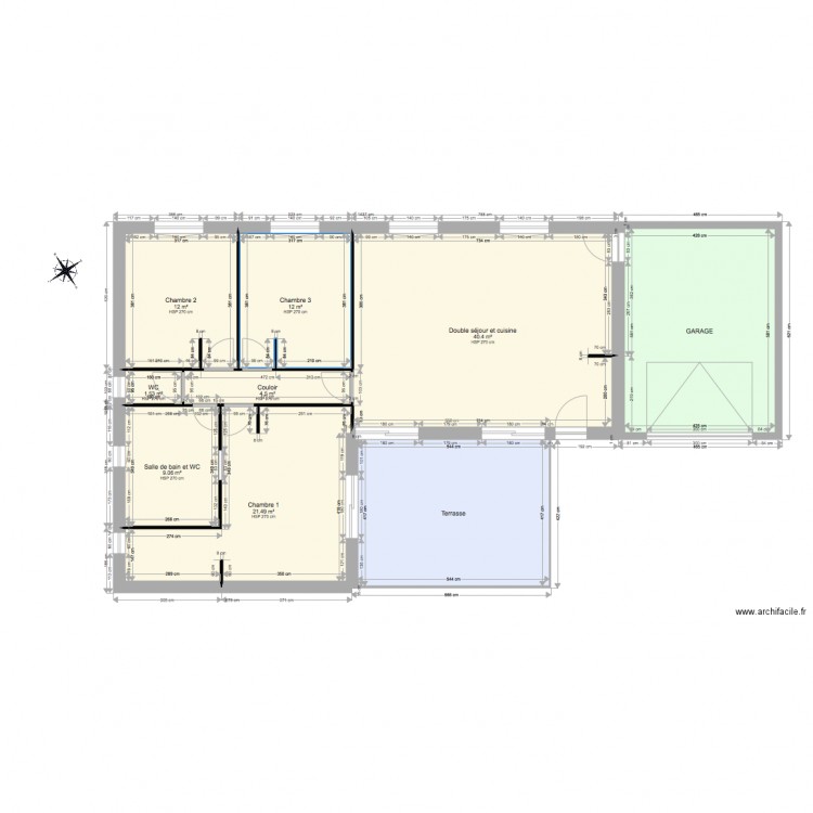 MAISON. Plan de 0 pièce et 0 m2