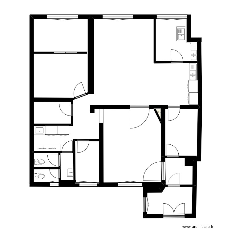 local 2. Plan de 1 pièce et 0 m2