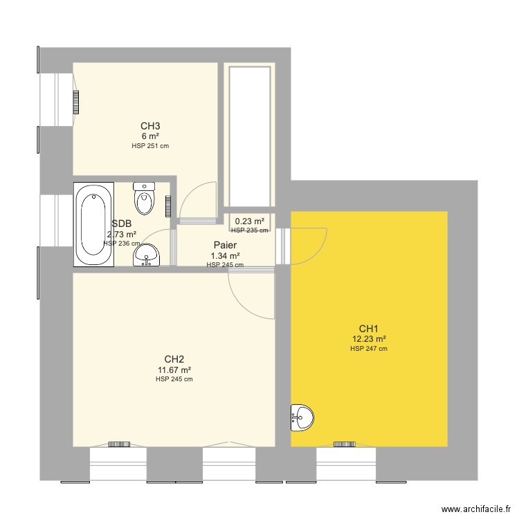 Bolgheri RDC V01. Plan de 0 pièce et 0 m2