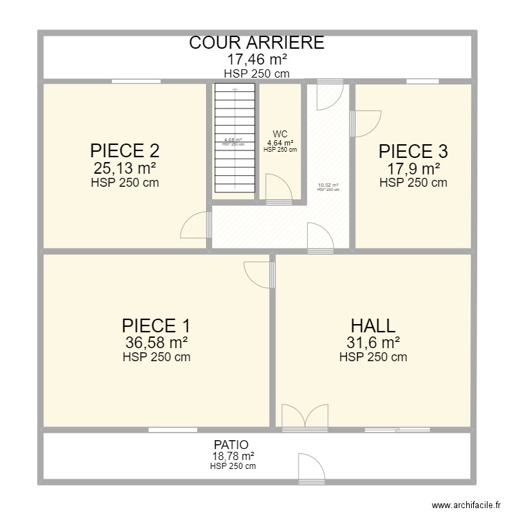 ISN POLYSCIENCE RDC. Plan de 9 pièces et 167 m2