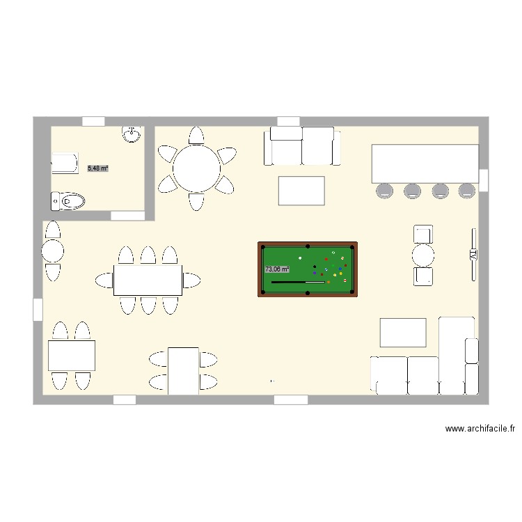 BAR. Plan de 0 pièce et 0 m2