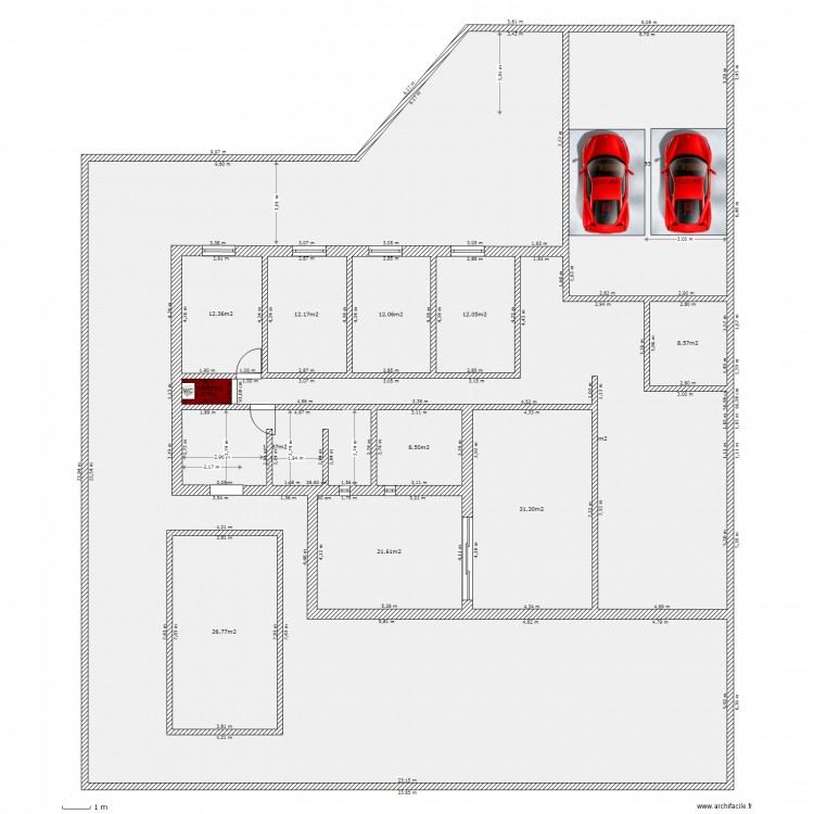 Maison   Terrain Fini V2. Plan de 0 pièce et 0 m2