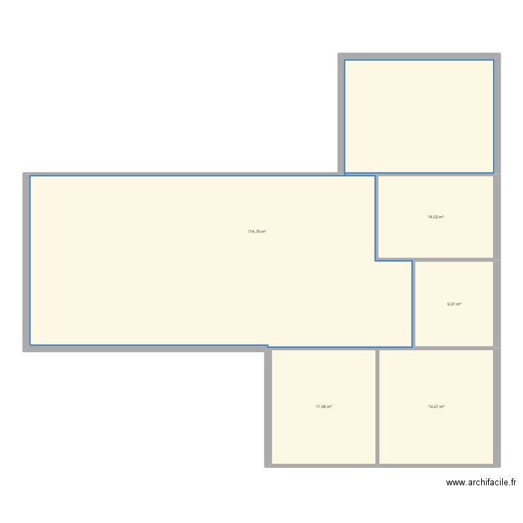 essai en t. Plan de 5 pièces et 176 m2