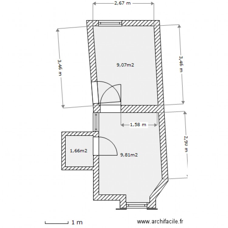 biarritz. Plan de 0 pièce et 0 m2