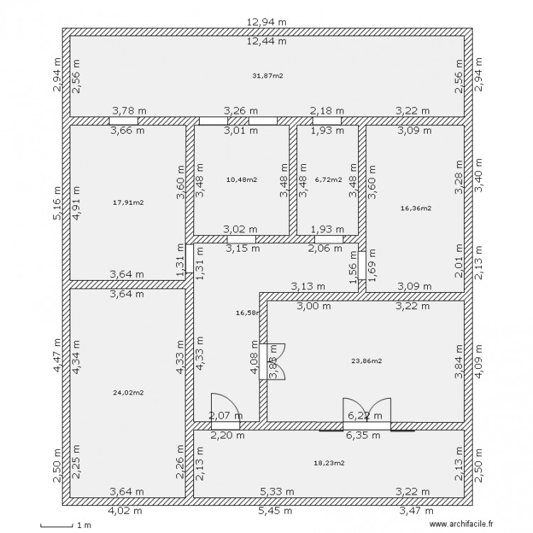 zargon. Plan de 0 pièce et 0 m2