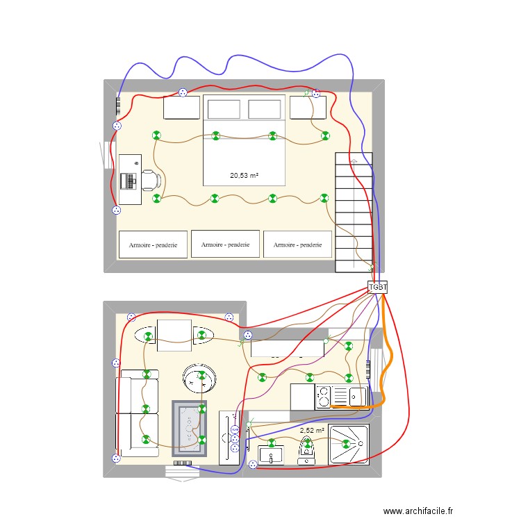 plan ERIC. Plan de 0 pièce et 0 m2