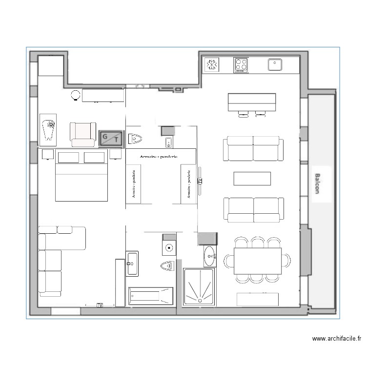 HOME. Plan de 0 pièce et 0 m2