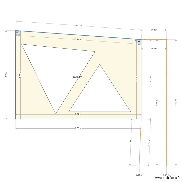 Terrasse. Plan de 0 pièce et 0 m2