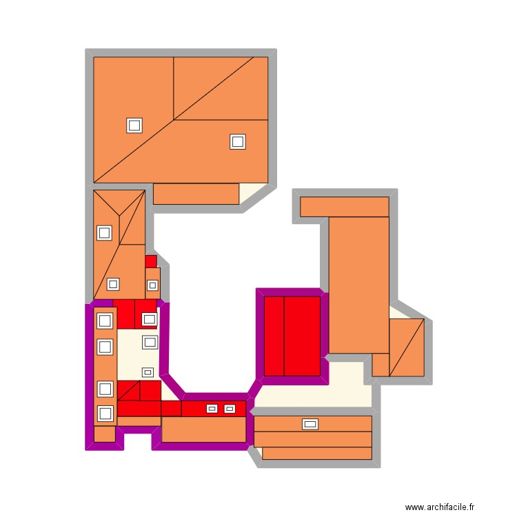 plan de toiture 1. Plan de 0 pièce et 0 m2