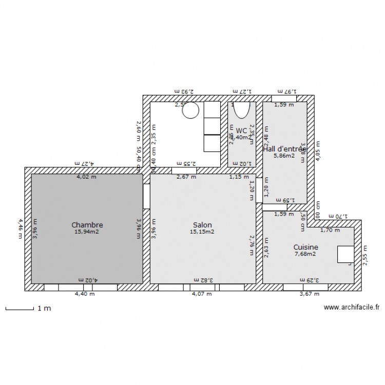 Plan F2. Plan de 0 pièce et 0 m2