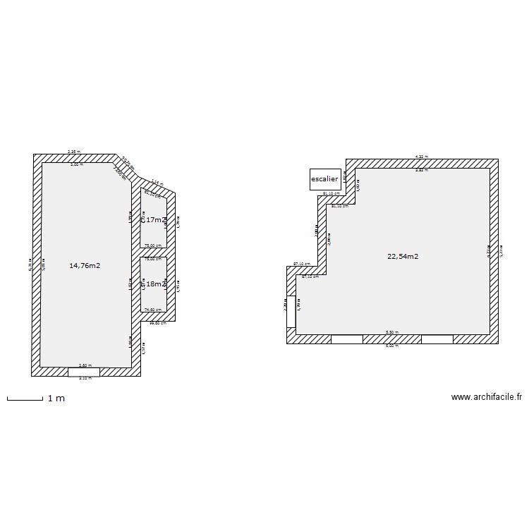 cuisine et salon . Plan de 0 pièce et 0 m2