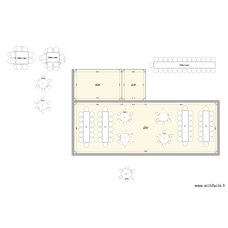 salle mariage 1. Plan de 0 pièce et 0 m2