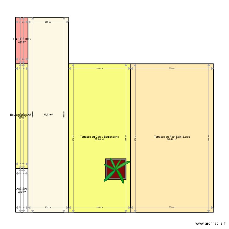 Exemple de Terrasse morcelée! . Plan de 0 pièce et 0 m2