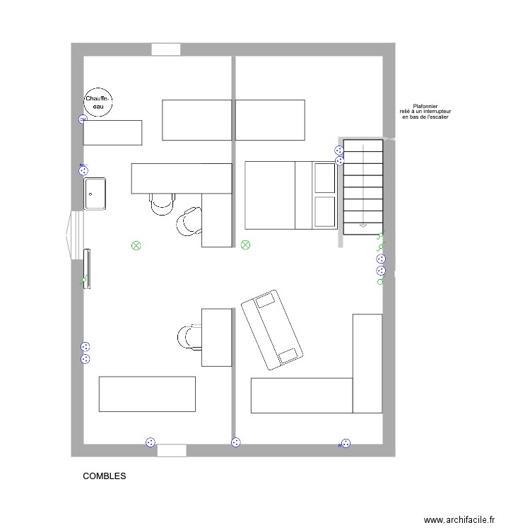 aménagement HAUT. Plan de 0 pièce et 0 m2