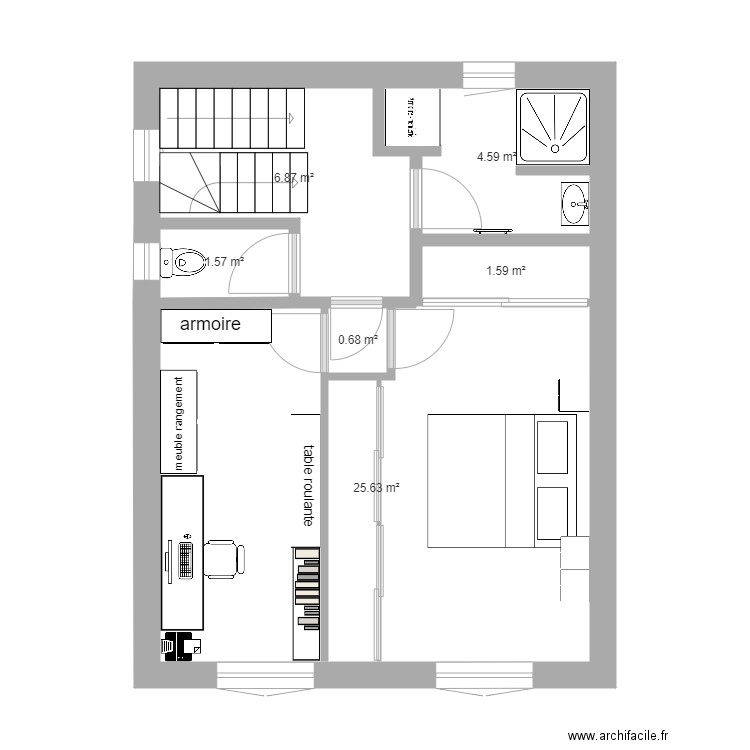 ETAGE Ultime version. Plan de 0 pièce et 0 m2