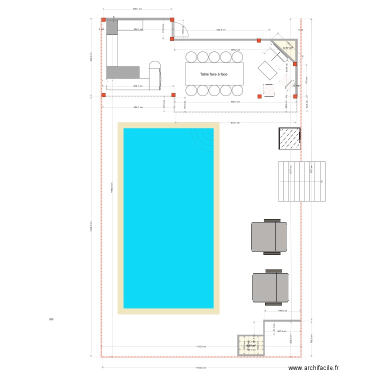 Pool House bar. Plan de 0 pièce et 0 m2