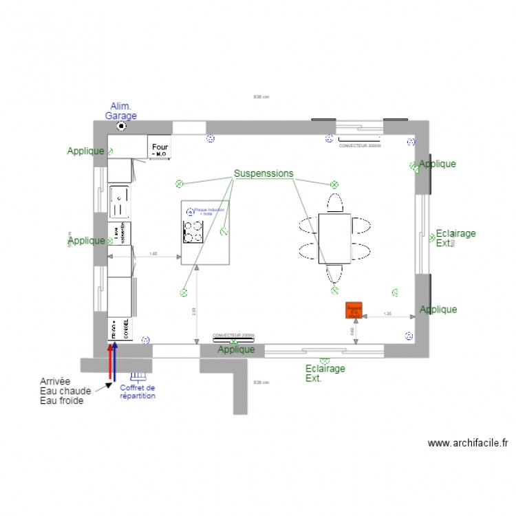  Projet Mormoiron électricite. Plan de 0 pièce et 0 m2