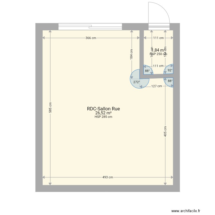 Saint gaud rdc. Plan de 0 pièce et 0 m2