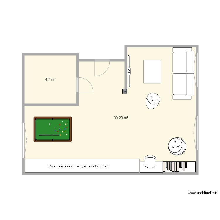 Sous sol. Plan de 0 pièce et 0 m2