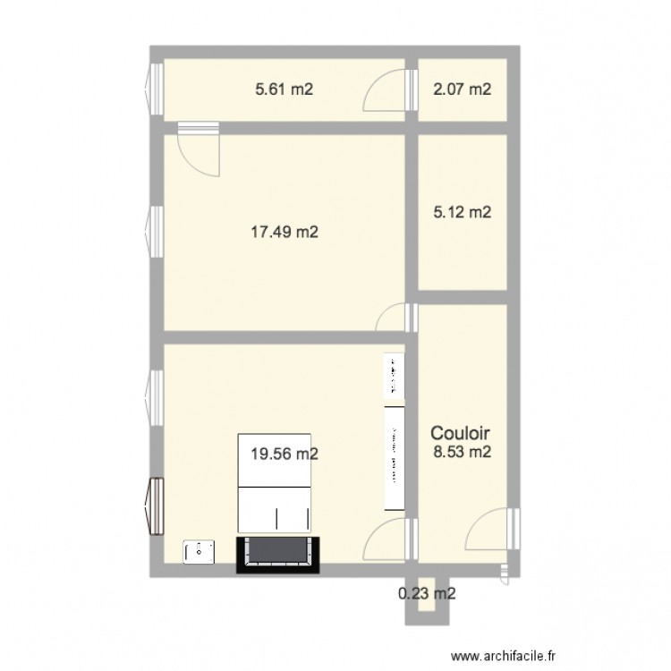 Appartement . Plan de 0 pièce et 0 m2