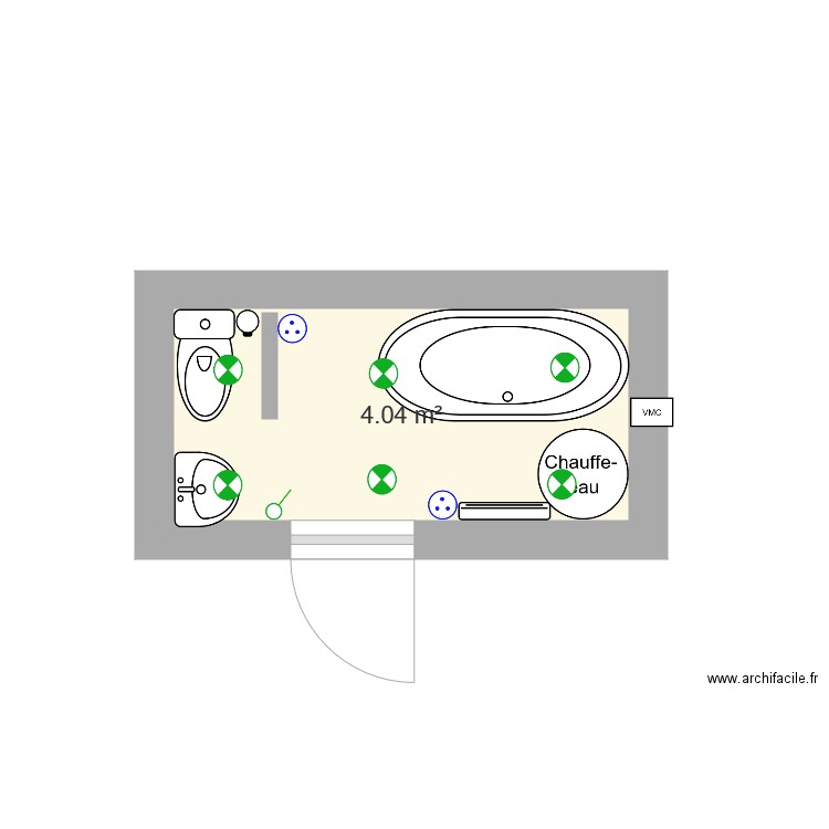 Salle de bain. Plan de 0 pièce et 0 m2