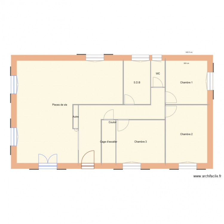 maison electricité rdc. Plan de 0 pièce et 0 m2